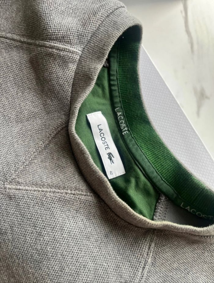 Sweatshirt Lacoste gris - photo numéro 4