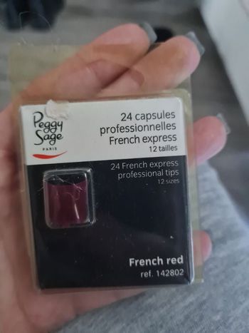 Capsules french rouges neuves
