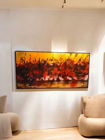 Tableau abstrait La fin