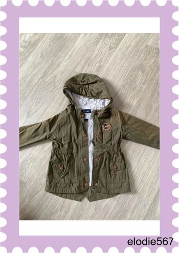 Manteau kaki kiabi 24 mois