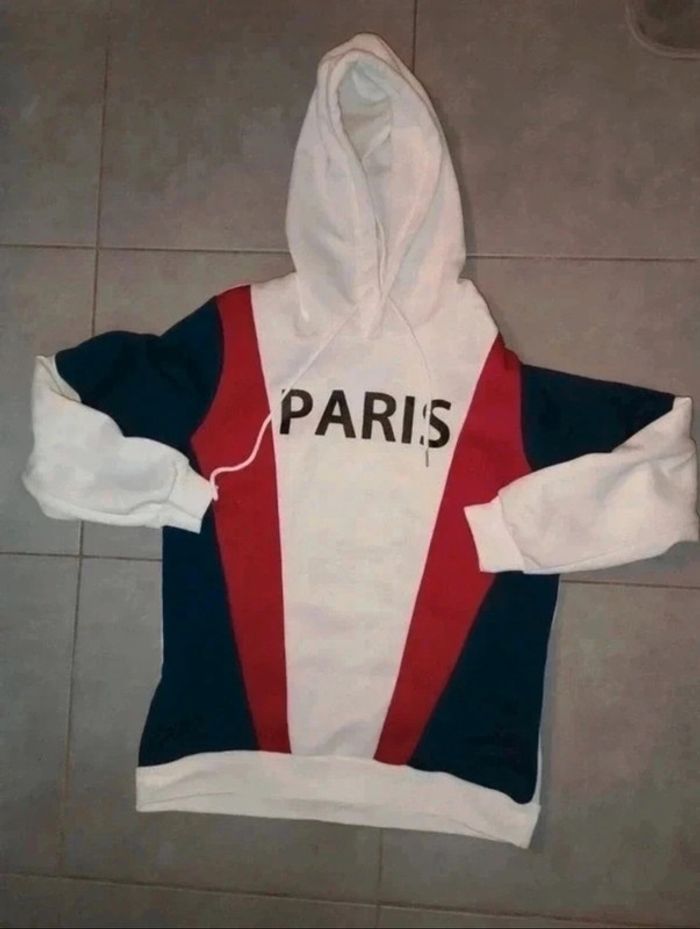 Sweat-shirt à capuche Paris - photo numéro 7