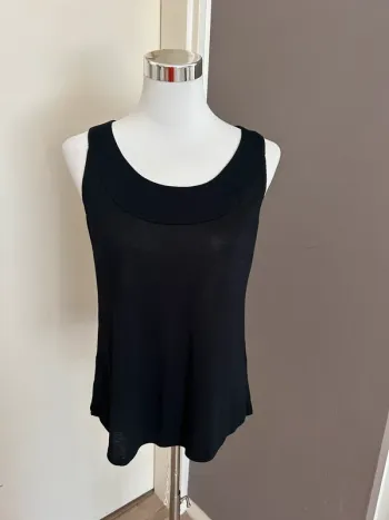 Chacok débardeur, top haut sans manches noir, modèle Liron Taille 1/36