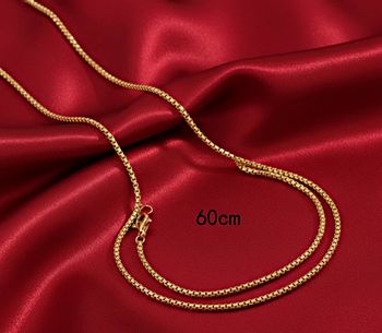 Top destockage très joli bijou grande chaîne plaqué or 60 cm prêt a offrir 🎁