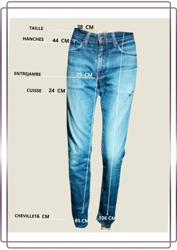 Jean Burton,coupe regular fit ,taille mi-haute,extensible - photo numéro 12