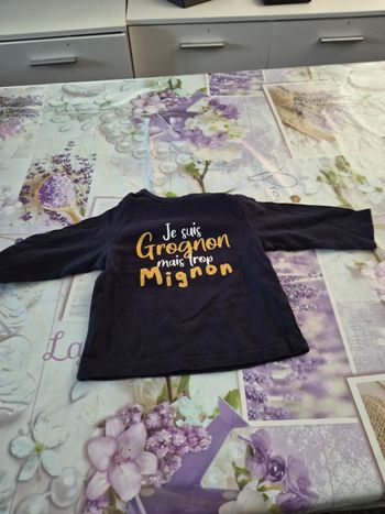 Tee shirt manche longue 3 mois