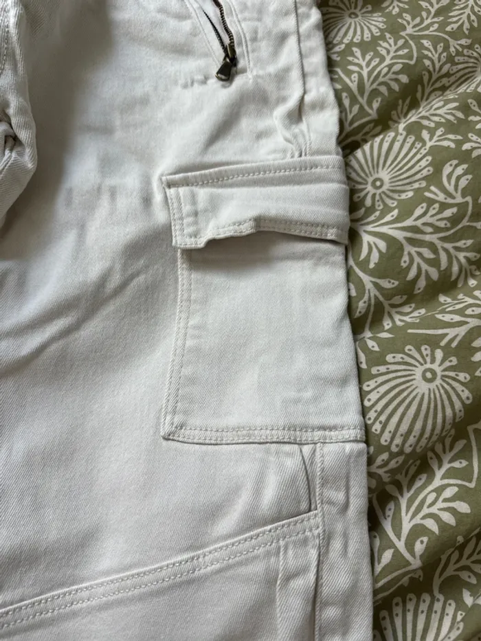 Cargo blanc cassé Gémo - taille 36 - photo numéro 3