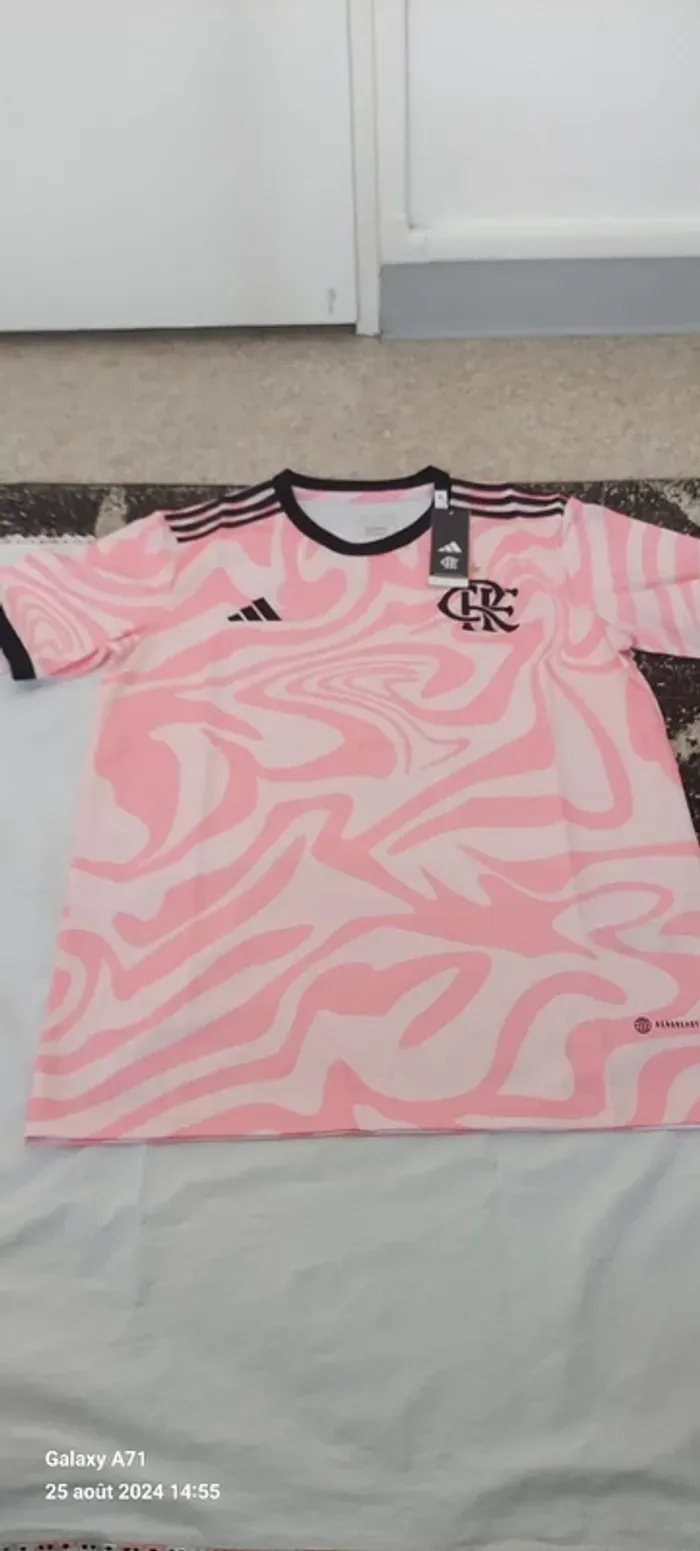 Maillot Flamengo brésil 2024 rose neuf taille XXL - photo numéro 3