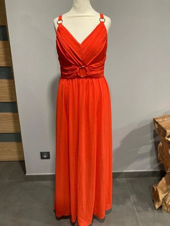 Robe longue rouge Morgan