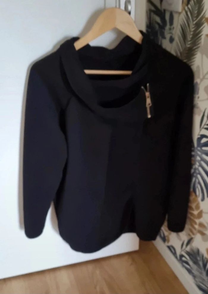 Veste noire femme manches longues - photo numéro 4