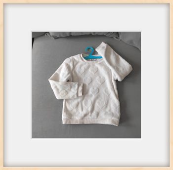 Pull blanc molletonné