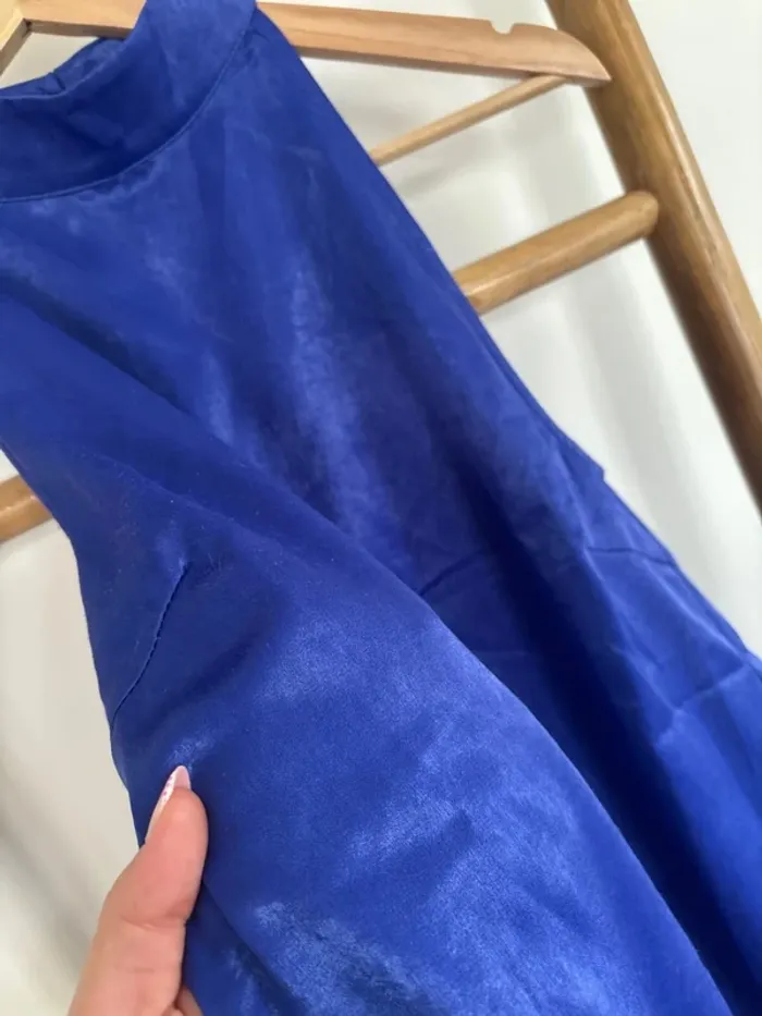 débardeur en satin bleu électrique VILA taille M - photo numéro 2
