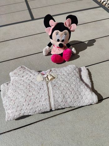 Gilet fille crème Dpam 18 mois