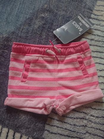 🌸 Joli Short rose taille 6mois