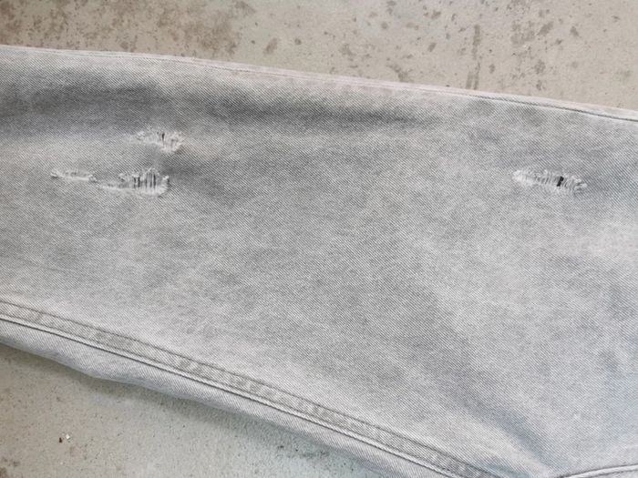 Jeans gris clair large - photo numéro 3