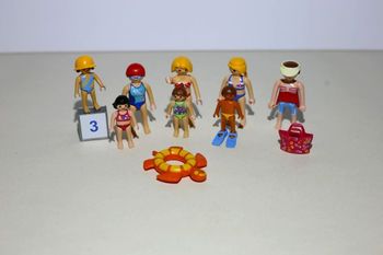 Lot de personnages Playmobil "thèmes plage et piscine"