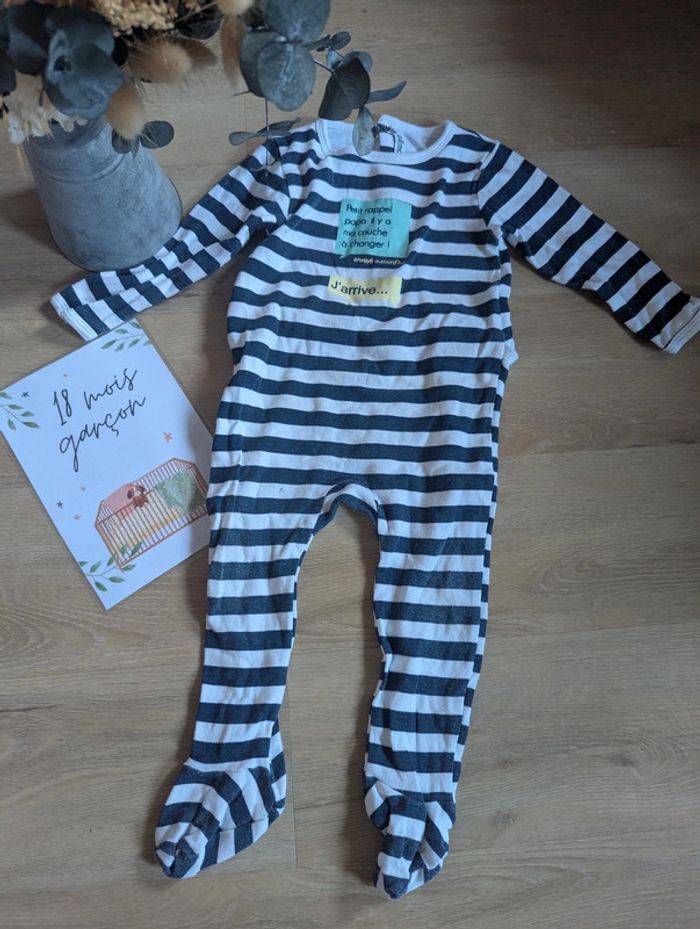 Pyjama Gémo Texto en coton léger 18 mois