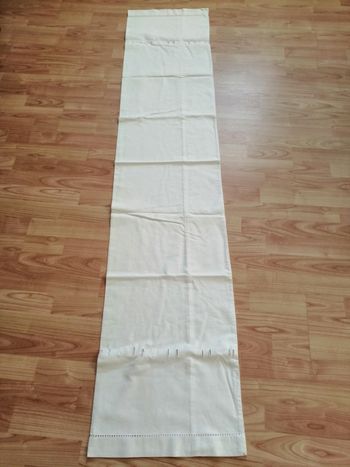 taie de traversin blanche 190 x 38 cm Vintage