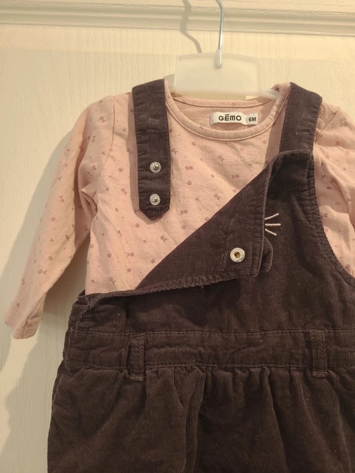 Ensemble robe salopette et tee shirt Gemo - photo numéro 4