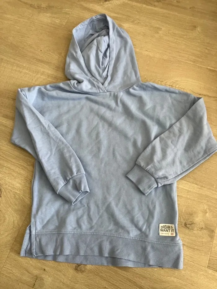 Pull sweat à capuche 8 ans tex