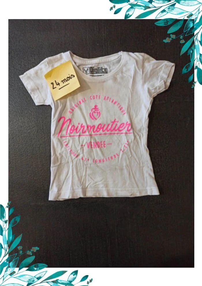 Tee shirt fille 24 mois Noirmoutier