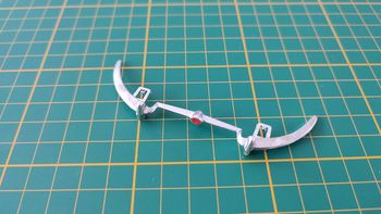 Pare-chocs avant pièce détachée miniature Bburago Burago Jaguar type E 1961 1/18 1/18e 1/18ème #B88