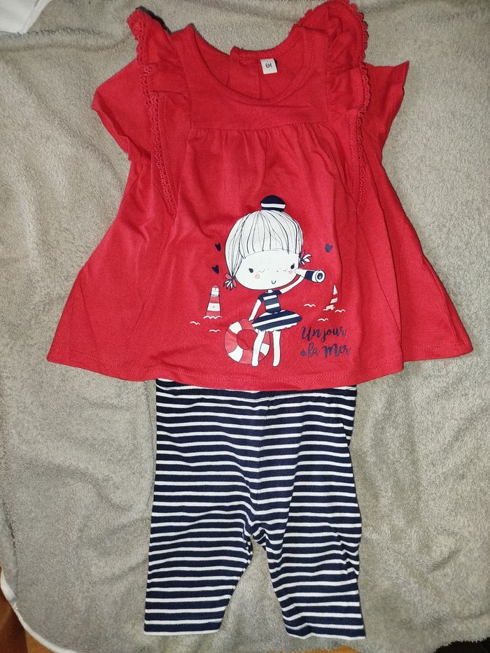 Ensemble legging-robe 6 mois - photo numéro 2