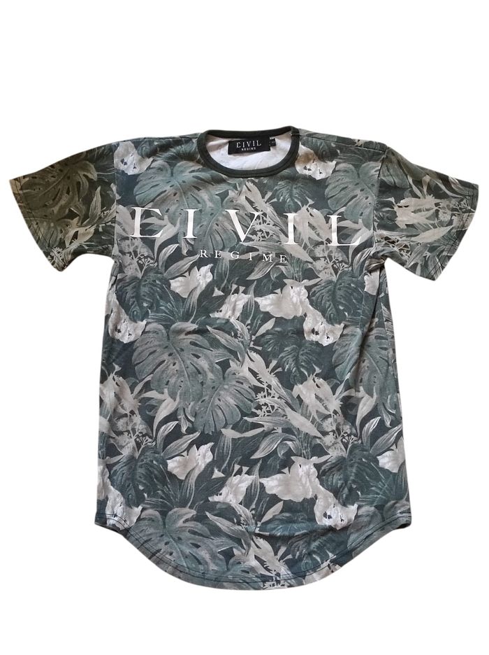 Tee shirt coton imprimé taille S