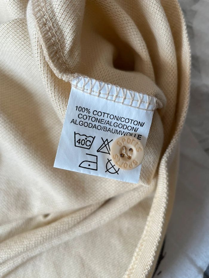 Polo beige/jaune taille S compagnie Alpine sportswear - photo numéro 5