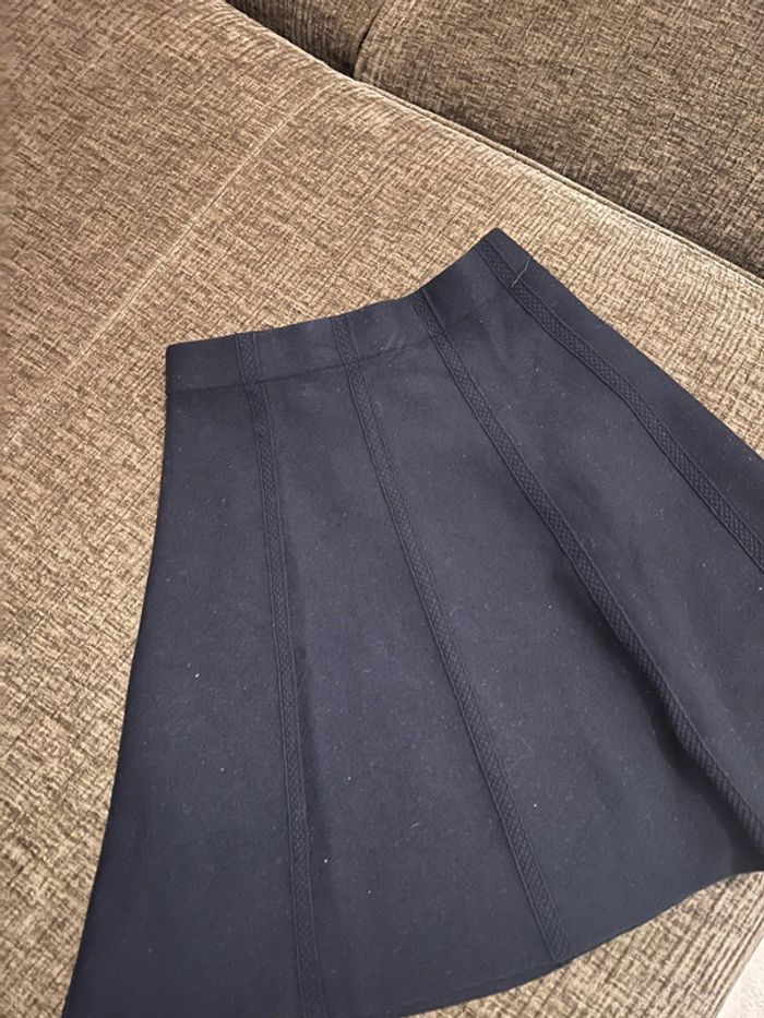 Jupe marine Zara XS - photo numéro 4