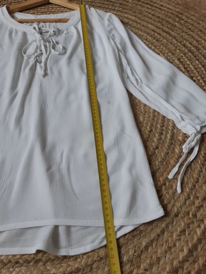 Haut blanc manches 3/4 - photo numéro 7