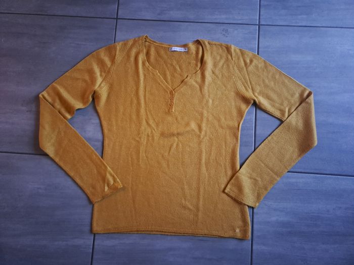 Top fin moutarde Gemo Taille M - photo numéro 2