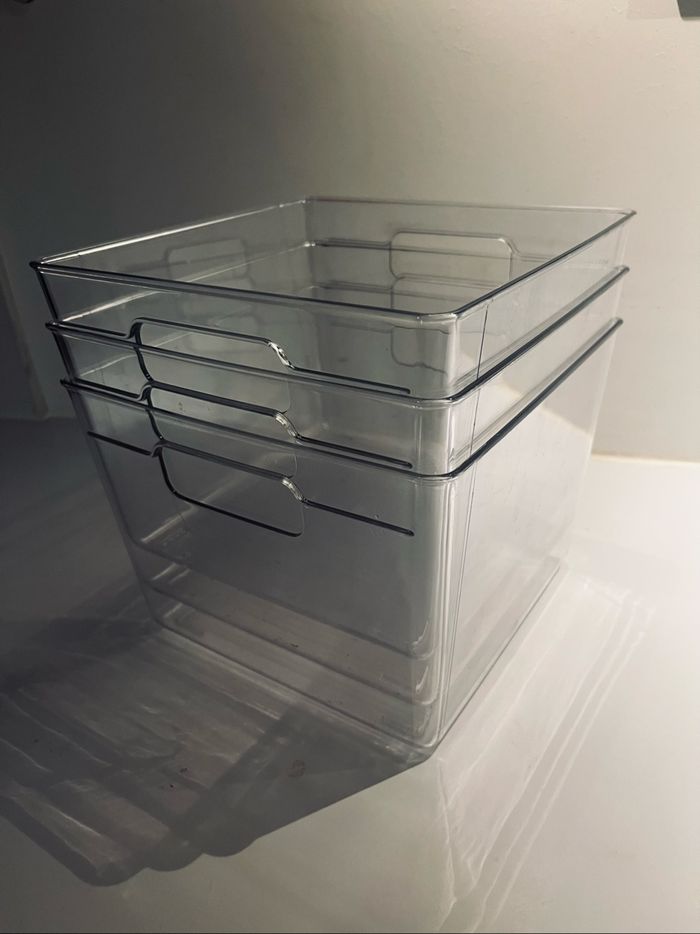 Lot 3 bacs rangement frigo - photo numéro 2