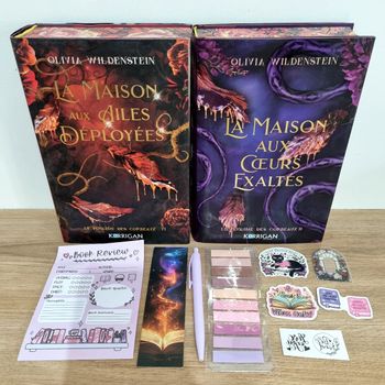 La maison aux ailes déployées + la maison aux cœurs exaltés + Goodies