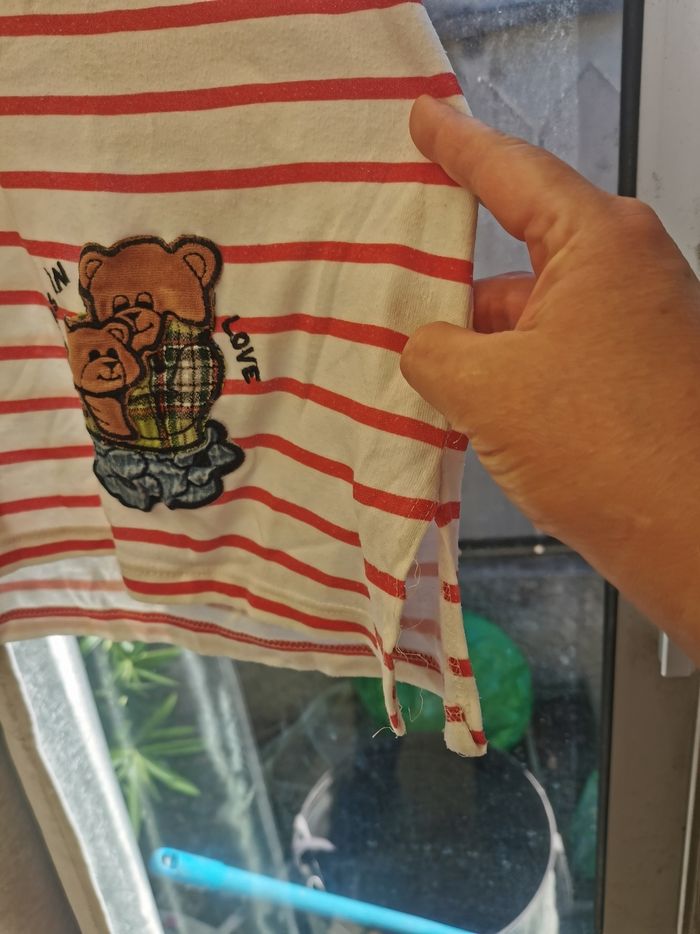 Jolie marinière C&A taille XL motif ourson - photo numéro 3