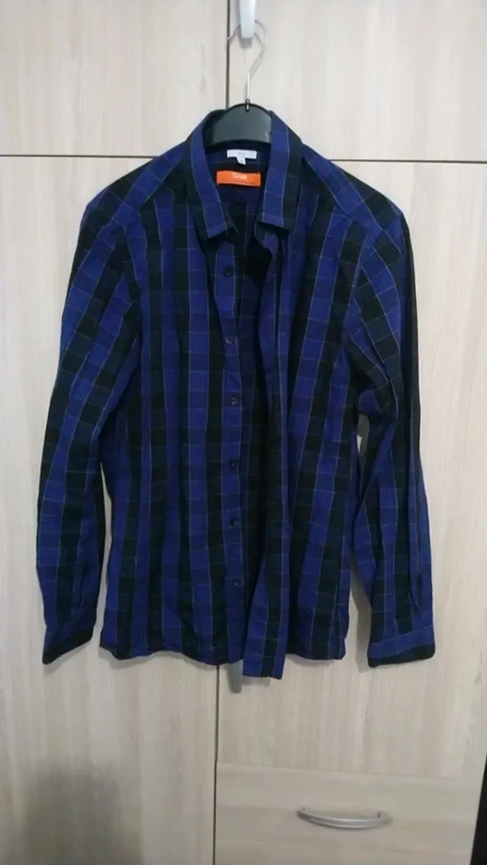 Chemise a carreaux Jules, violette et bleue 🔥 - photo numéro 3
