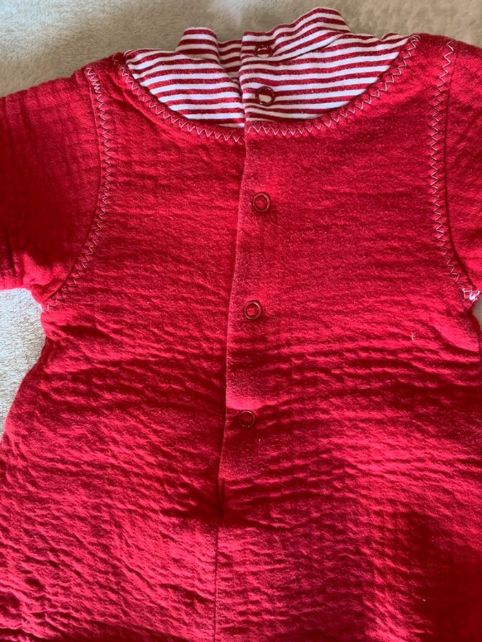 Combinaison Robe Sucre d’Orge Marinière Rouge & Blanche 1M - photo numéro 8