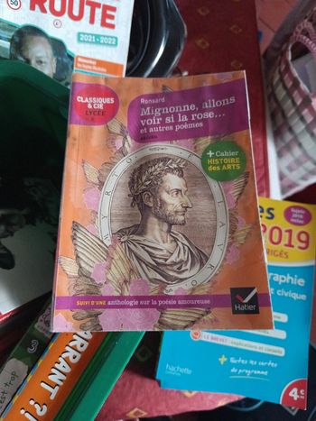 Livre mignonne allons voir si la rose de Ronsard