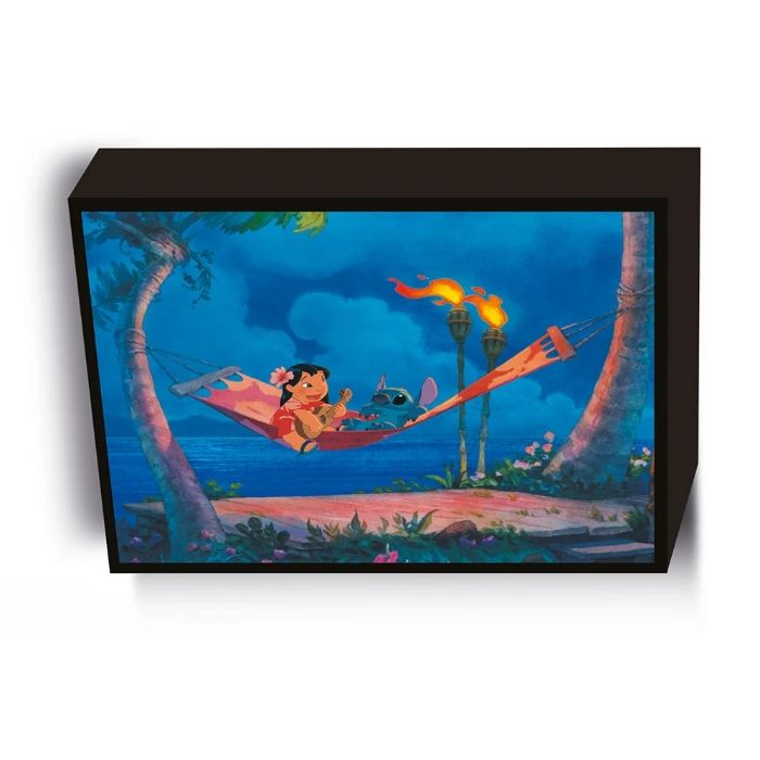 Lilo & Stitch Hamac Canvas Lumineux 30×40 Cm