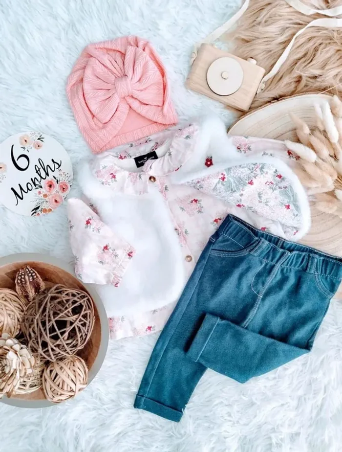 Ensemble complet 4 pièces sergent major/kiabi fille 6 mois 🎀 - photo numéro 2