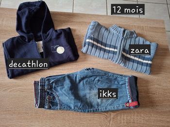 Lot de 3 vêtements 12 mois