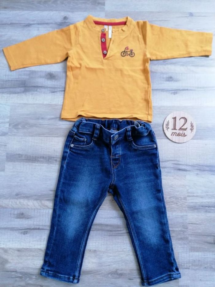 Ensemble pantalon tshirt 12 mois