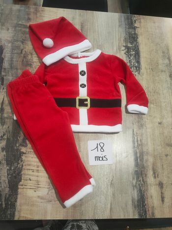 Ensemble père noël garçon 18 mois inextenso