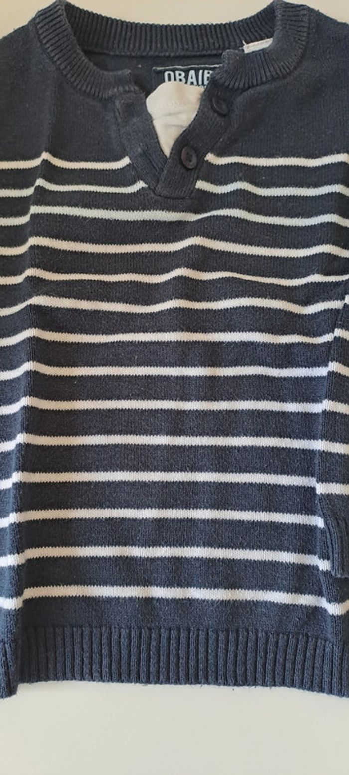 Pull rayé Okaidi - photo numéro 3