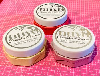 Lot 3 Crackle Mousse Nuvo 3 couleurs différents