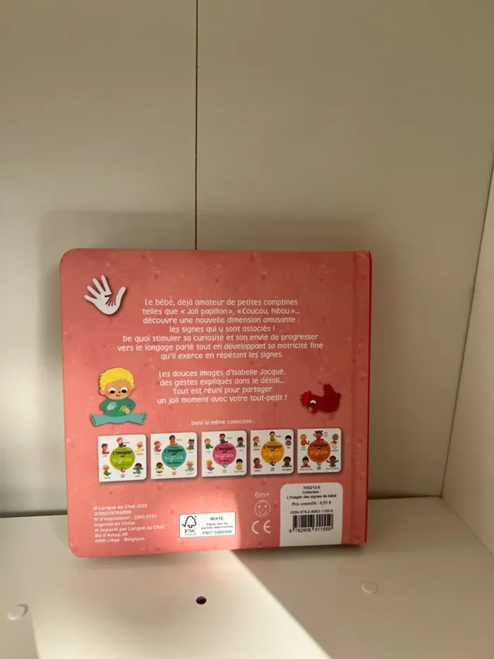Livre enfant L’imagier des signes comptines Bon état Langue des signes Bébé - photo numéro 4