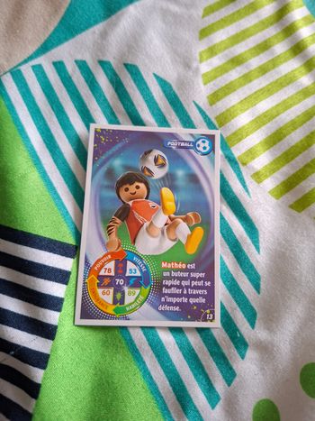 Carte playmobil football 13