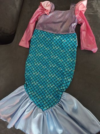 Robe déguisement princesse sirène 4 ans