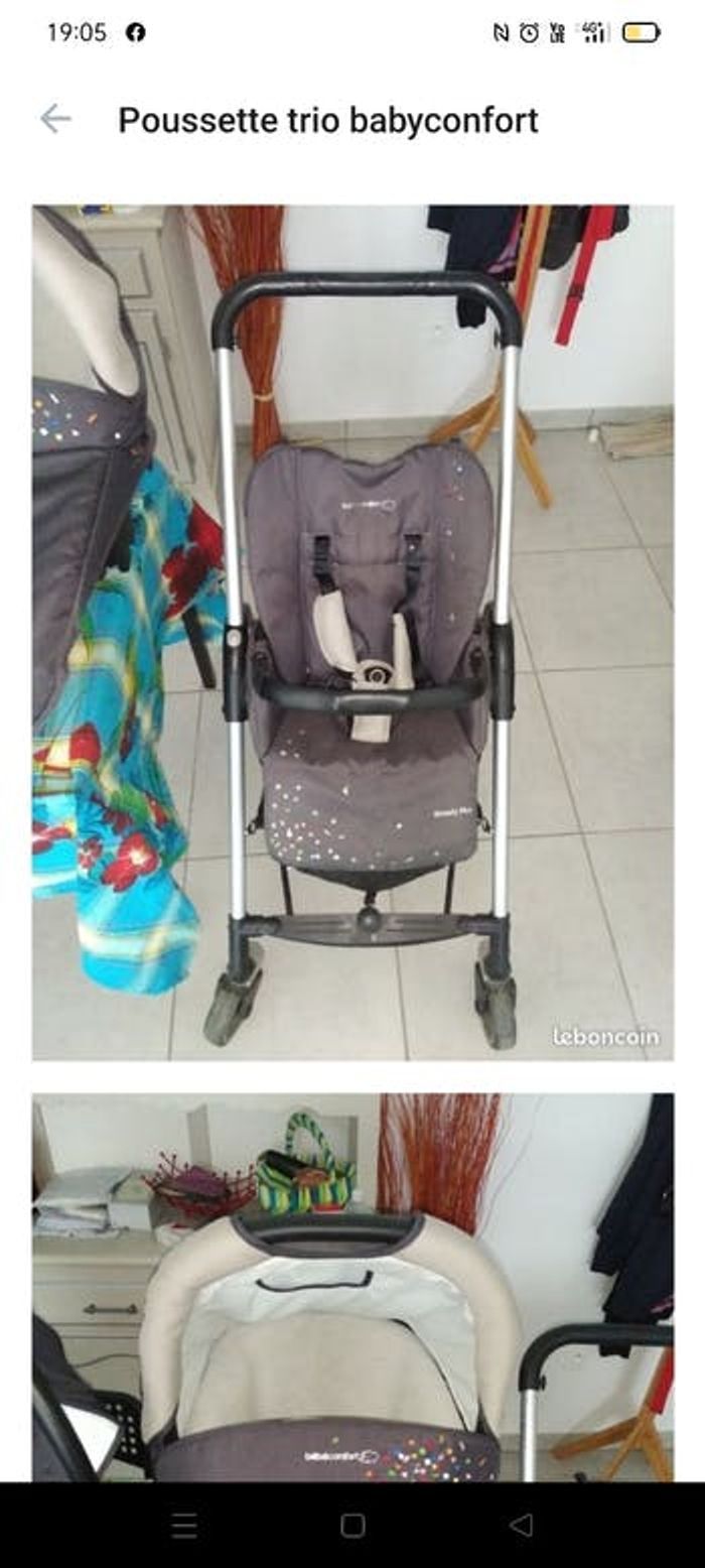 Poussette trio bébé confort