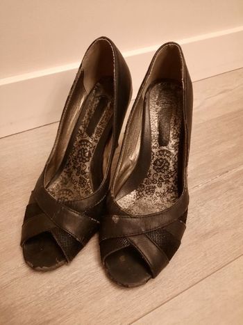 Escarpins ouverts noirs 38