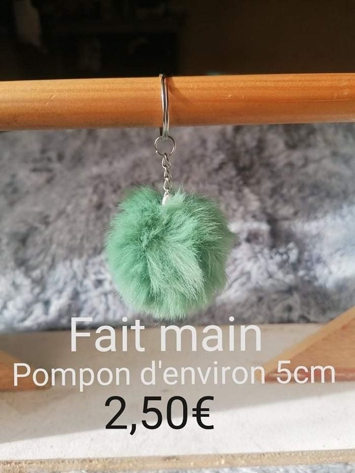 Porte clé pompon